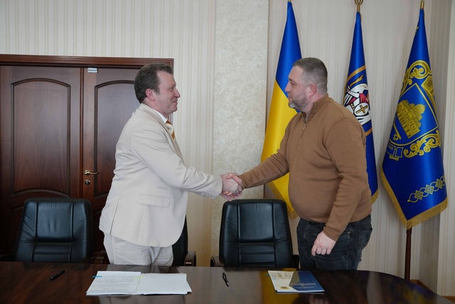 Робоча зустріч з Головою Шевченківської районної в місті Києві Державної Адміністрації Сазанович Олександром Романовичем.